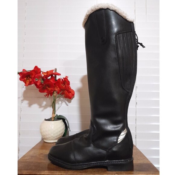 TuffRider Women's Tundra Fleece-Lined Tall Boot Black sz 10 - Picture 1 of 10